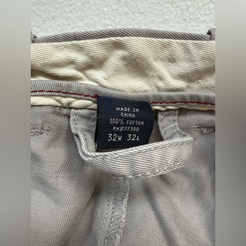 JCREW CLASSIC FIT 100% COTTON GREY BROKEN IN CHINO PANTS 32x32 - Picture 5 of 5